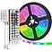 SUPERNIGHT LED Strip Lights 164FT SMD 5050 Waterproof 300LEDs RGB Flexible LED Light Strip Rope 44Key IR Remote Controller for Bedroom TV Backlight Christmas ValentinesNot Include Power Adapter