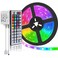 SUPERNIGHT LED Strip Lights 164FT SMD 5050 Waterproof 300LEDs RGB Flexible LED Light Strip Rope 44Key IR Remote Controller for Bedroom TV Backlight Christmas ValentinesNot Include Power Adapter