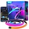 Govee RGBIC Gaming Lights 10ft Neon Rope Lights Soft Lighting for Gaming Desks LED Strip Lights Syncing with Razer Chroma Support Cutting Smart App Control Music Sync Adapter Only 24G WiFi