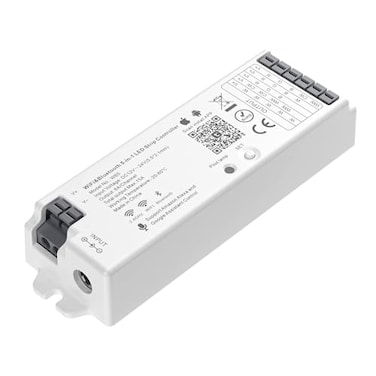 BTF-LIGHTING BTFLIGHTING 5in1 WB5 24GHz WiFi LED Controller PWM Dimmer Compatible with AlexaGoogle HomeTuya SmartSmart Life APP for DimmingCCTRGBRGBWRGBCCT Strip Light Work with WR01RF WR02RF etc