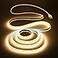 Aclorol USB COB LED Strip Lights Warm White Led TV Backlight 5V 1M 328FT 320Leds 3000K CRI85 COB Flexible Lights with 1M USB Powered for Bedroom Under Cabinet Kitchen DIY Lighting Project