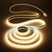Aclorol USB COB LED Strip Lights Warm White Led TV Backlight 5V 1M 328FT 320Leds 3000K CRI85 COB Flexible Lights with 1M USB Powered for Bedroom Under Cabinet Kitchen DIY Lighting Project