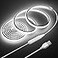 Samsion 2M COB LED Rope Light Outdoor USB Powered 66FT 5V LED Light Strip with Dimmer Daylight White 6000K Dimmable 640LEDs2M Waterproof IP67 Flexible LED Strip Light for Indoor Room TV Backlight
