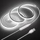 Samsion 2M COB LED Rope Light Outdoor USB Powered 66FT 5V LED Light Strip with Dimmer Daylight White 6000K Dimmable 640LEDs2M Waterproof IP67 Flexible LED Strip Light for Indoor Room TV Backlight