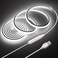 Samsion 2M COB LED Rope Light Outdoor USB Powered 66FT 5V LED Light Strip with Dimmer Daylight White 6000K Dimmable 640LEDs2M Waterproof IP67 Flexible LED Strip Light for Indoor Room TV Backlight