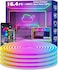 RCUICA 164FT LED Neon Rope Lights Waterproof with Smart App Control RemoteDIY Scene ModesMusic Sync hronizationEaves Lights for Garden DecorDeckChristmas