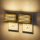 JandCase LED Night Light Gold Night Lights Plug into Wall with Dusk to Dawn Sensor Dimmable Plug in Night Light 2 Pack Adjustable Brightness 3000K Soft White Nightlight for Bedroom Bathroom