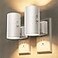 Briignite Night Lights Plug into Wall Modern LED Night Light Plug in Dusk to Dawn Sensor Soft White 3000K 0100LM Adjustable Brightness Dimmable NightLight for Hallway Bedroom Stairway 2 Pack