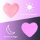 INZU Night Lights Plug into Wall LED Night Light for Kids Cute Nightlight with Auto Dusk to Dawn Sensor LED Nightlight with Soft Warm Light for Bedroom Nursery Bathroom Hallway Pink