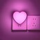INZU Night Lights Plug into Wall LED Night Light for Kids Cute Nightlight with Auto Dusk to Dawn Sensor LED Nightlight with Soft Warm Light for Bedroom Nursery Bathroom Hallway Pink