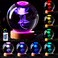 Conalisk 3D Rose Crystal Ball Lamp315 inch Crystal Ball Night Light with Wooden Base16 Colors Changing LightDimmable Remote ControlRose Flower Desk lamp G