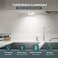 Alivation Motion Sensor Light Indoor LED Closet Lights Battery Operated Motion Sensor Night Light Under Cabinet Lighting 3 AA Battery Powered Lights Puck Lights for Wall Stair Dimmable 3 Pack