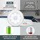 Alivation Motion Sensor Light Indoor LED Closet Lights Battery Operated Motion Sensor Night Light Under Cabinet Lighting 3 AA Battery Powered Lights Puck Lights for Wall Stair Dimmable 3 Pack
