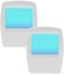 AMERELLE Amerelle AlwaysOn Blue Night Light 2 Pack 71282 Plug In LED Night Lights Soft Night Light with Cool Blue Glow An Ideal Bathroom Toilet Night Light or Nursery Night Light