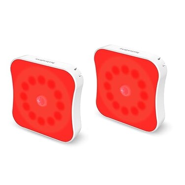 Bestendony Red Motion Sensor Night Lights Rechargeable Battery Night Light Magnetic Red Light Night Lights for Sleep Aid Bathroom Hallway Stair Bedroom Travel 2 Pack
