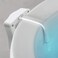 BSASHF Color Changing Toilet Night Light Motion Sensor LED UV Activated Smart Light Commode Night Lamp 8 Color 1 Pack