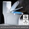 BSASHF Color Changing Toilet Night Light Motion Sensor LED UV Activated Smart Light Commode Night Lamp 8 Color 1 Pack