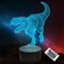 Lightzz Dinosaur Toys 3D TRex Night Light with Remote Smart Touch Timer 16 Colors Changing Dimmable Dino 3D Lamp Gifts for Boys Kids Age 2 3 4 5 6 Year Old Boy