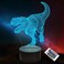 Lightzz Dinosaur Toys 3D TRex Night Light with Remote Smart Touch Timer 16 Colors Changing Dimmable Dino 3D Lamp Gifts for Boys Kids Age 2 3 4 5 6 Year Old Boy