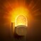 DORESshop Night Lights Plug Into Wall 2 Pack Amber Warm Night Light 1800K Dusk to Dawn Sensor Adjustable Brightness LED Night Light for Bathroom Hallway Stairway