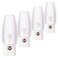 Emotionlite Plug in Night Light Neutral White LED Nightlight Dusk to Dawn Sensor Kids Nursery Bedroom BathroomHallway Stairs Kitchen 4 Pack