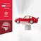Energizer Race Car Night Light Light Sensing LED Soft White 3000K Red Nightlight for Bedroom Bathroom Nursery Hallway Kitchen 1pk 82404