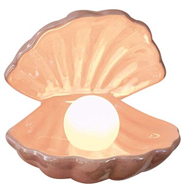IMIKEYA Shell Light LED Seashells Mood Lamp Portable Night Light in Shell Desktop Ornament Home Decor for Bedroom Living Room Ocean Beach Decor