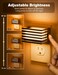 JandCase Amber Night Light 2 Pack Night Lights Plug into Wall with Dusk to Dawn Sensor Dimmable Plug in Night Light Adjustable Brightness Amber Nightlight for Bedroom Bathroom Hallway