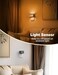 JandCase Amber Night Light 2 Pack Night Lights Plug into Wall with Dusk to Dawn Sensor Dimmable Plug in Night Light Adjustable Brightness Amber Nightlight for Bedroom Bathroom Hallway