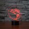 Jinnwell 3D Fishing Fish Night Light Lamp Illusion Night Light 7 Color Changing Touch Switch Table Desk Decoration Lamps Gift Acrylic Flat ABS Base USB Cable Toy