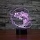 Jinnwell 3D Fishing Fish Night Light Lamp Illusion Night Light 7 Color Changing Touch Switch Table Desk Decoration Lamps Gift Acrylic Flat ABS Base USB Cable Toy