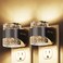 L LOHAS LED Night Light 2 Pack 3000K Bubble Night Lights Plug into Wall Acrylic Night Lights with Light Sensor Adjustable BrightnessSoft White Plug in Nightlights for Rooms Bathroom Hallway