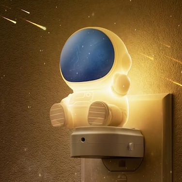 L LOHAS LED Night Light for Kids 3D Space Night Light Plug in Dusk to Dawn Nursery Night Lights RGBSoft White 3000K 3 Lighting Modes Room Decor Children