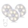 Pluralla Motion Sensor Night Light Indoor Rechargeable Small Led Closet Light Wireless Activated Sensored Smart Cabinet Lights for Under Cabinet Hallway Stairway KitchenWarm White 3Pack