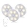 Pluralla Motion Sensor Night Light Indoor Rechargeable Small Led Closet Light Wireless Activated Sensored Smart Cabinet Lights for Under Cabinet Hallway Stairway KitchenWarm White 3Pack
