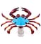 Puzzled Glass Art Night Light Plug in Decorative Socket Lamp Manual On Off Portable Lights for Stairway Bedroom Bathroom Nursery Home Accessory Kitchen Decor Crab