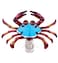 Puzzled Glass Art Night Light Plug in Decorative Socket Lamp Manual On Off Portable Lights for Stairway Bedroom Bathroom Nursery Home Accessory Kitchen Decor Crab