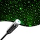 ROLEES Star Projector Night Light Adjustable Romantic Galaxy Flexible USB Interior Car Lights Portable Night Lamp Decorations for Ceiling Bedroom Party and More Green