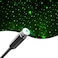ROLEES Star Projector Night Light Adjustable Romantic Galaxy Flexible USB Interior Car Lights Portable Night Lamp Decorations for Ceiling Bedroom Party and More Green