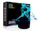 Ticent Hockey Night Light 3D Player Lamp with 7 Color Changing LED for Kids Rooms Touch Control Desk Lamp for Hockey Fans