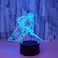 Ticent Hockey Night Light 3D Player Lamp with 7 Color Changing LED for Kids Rooms Touch Control Desk Lamp for Hockey Fans