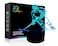 Ticent Hockey Night Light 3D Player Lamp with 7 Color Changing LED for Kids Rooms Touch Control Desk Lamp for Hockey Fans