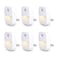 Uigos LED Night Light Plug in with Dusk to Dawn Sensor Auto On Off Nightlight for Bedroom Bathroom Hallway Stairs Kitchen Warm White Glow Energy Efficient Safe for Kids Elderly 6 Pack