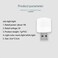 Linwnil USB Lights by Night Mini LED Bulb Plugin Warm White Compact Ideal for Bedroom Bathroom Nursery Hallway Kitchen Car USB Atmosphere Light Cold Light 4