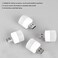 Linwnil USB Lights by Night Mini LED Bulb Plugin Warm White Compact Ideal for Bedroom Bathroom Nursery Hallway Kitchen Car USB Atmosphere Light Cold Light 4