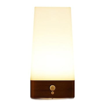 ZEEFO Motion Sensor LED Night Light 3 Modes Battery Powered LED Table LampSensitive Lights Stairway BedroomBathroom Hallway Emergency Camping Lamp for Kids Nursery Child HouseSquare Shape