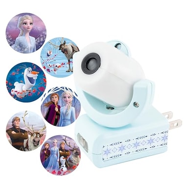 Projectables Disney Frozen Kids LED Night Light Projector Nightlight Plugs Into Wall with Dusk to Dawn Sensor Elsa Anna Olaf Soft Glow for Bedroom Bathroom Nursery Hallway Room Dcor 45028