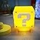 Rehenbsem Super Bro Question Block Night LightQuestion Mark Block Decorate Table Lamp with USB Power Cable Yellow LED Night Lamp Box with Games Gold Coin Sound Effects Party Gift
