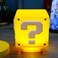 TLAOTNIY Super Bros Mini Question Block Night Lights USB Powered Bedside Lamp with Game Sound Effects Gift for Friends Fans