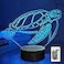CooPark Lampeez Kids 3D Turtle Night Light Optical Illusion Lamp with 16 Colors Remote Control Changing Birthday Xmas Valentines Day Gift Idea for Boys and Girls